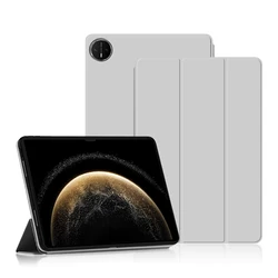 Deluxe Tri-Folding Magnetic PU Leather Stand Cover with Auto Wake/Sleep for MatePad Pro13.2 2025 (GRAY)