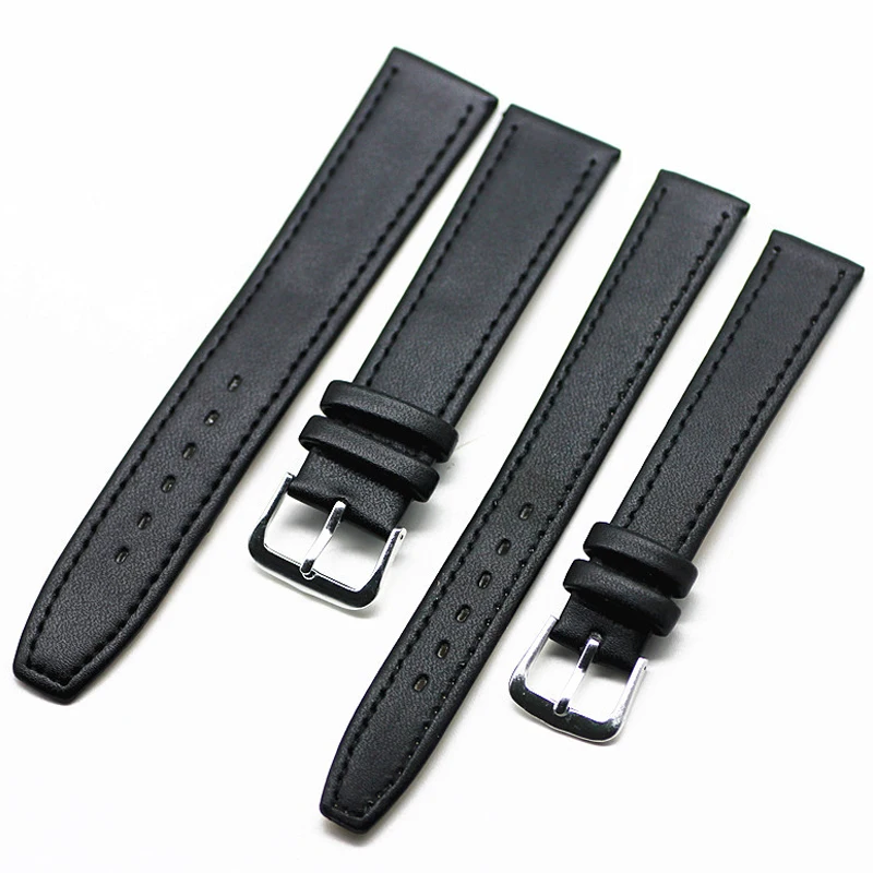 Leather Watch Strap 10Mm/12Mm/14Mm/16Mm/18Mm/20Mm/22Mm Men Women Black Brown Wrist Band Bracelet Adjustable Watchband Accessory
