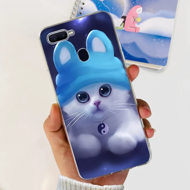 Realme Oppo F9 Pro Back Cover Leather For OPPO F9 Phone Case Oppo