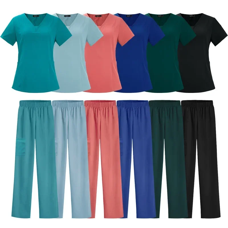 زي عمل مستشفى نسائي ، طقم للتمريض ، ملابس عمل للمم...