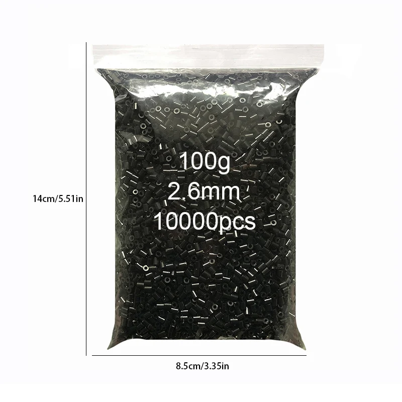 10000pcs/bag 2.6mm Mini Fuse Beads 3D Pixel Puzzle Toy Ironing Beads Melting Beads For Children Toy Handmade DIY Crafts Decors 2