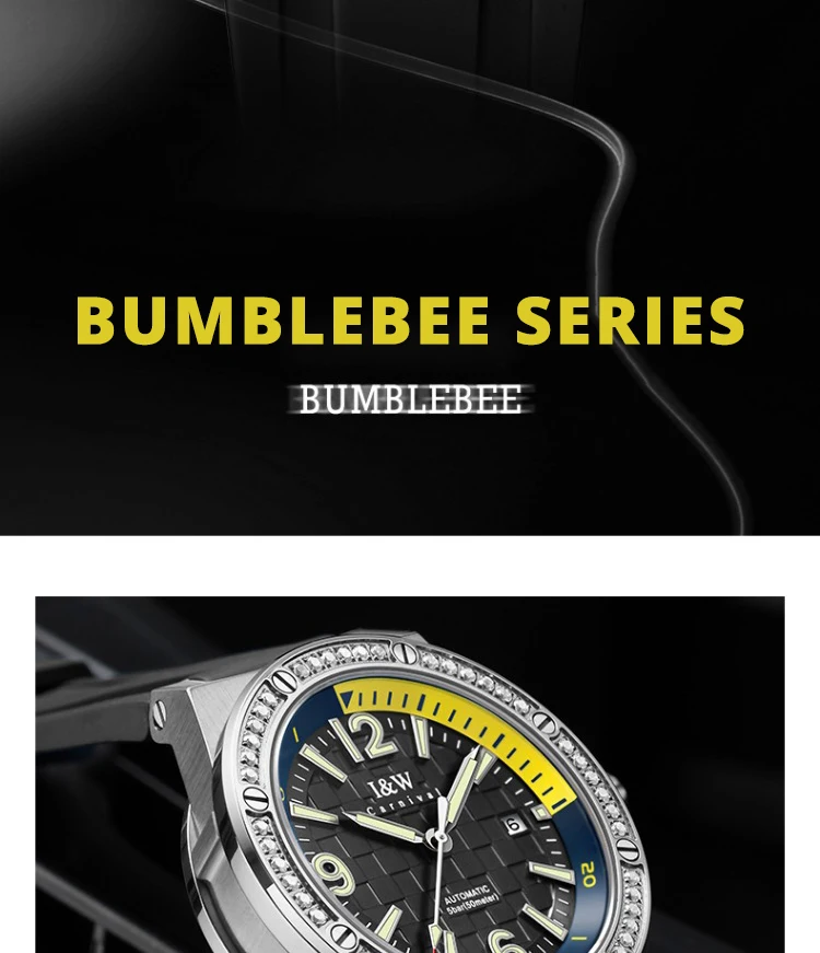 CARNIVAL Orologi da polso meccanici in zaffiro di alta qualità con movimento MIYOTA Orologi automatici per uomo in acciaio inossidabile Montres Hommes_voghion.com