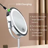 8inch 10X Magnifying LED Makeup Mirror with 3 Color Light Touch Switch Double Side USB Charging Desktop Vanity Cosmetic Mirror 6