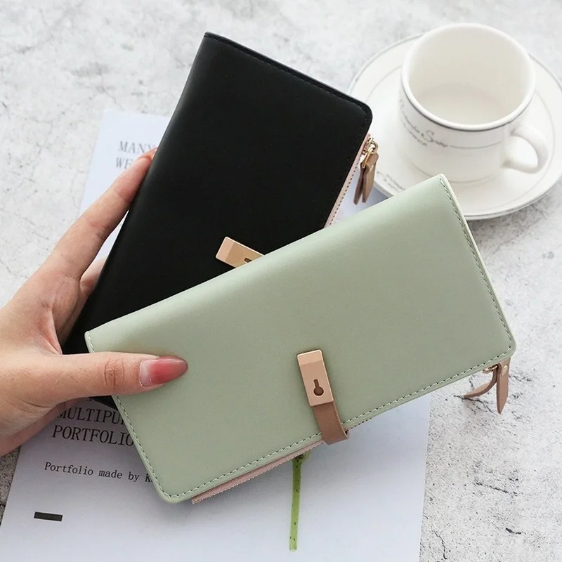 Long Women's Wallet Female Purses Tassel Coin Purse Card Holder Wallets Pu Leather Clutch Money Bag Purses Carteras Para Mujer 4