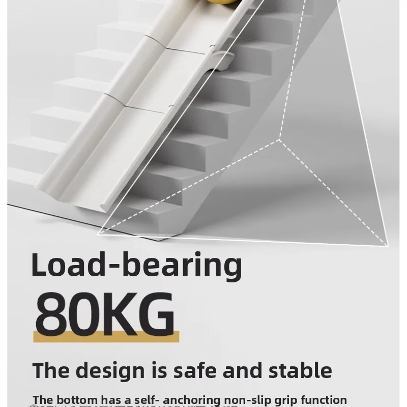 Indoor Kids Home Transformable Stair Slide No Assembly Required Safe Play Slide For Bedroom Edge Home Use