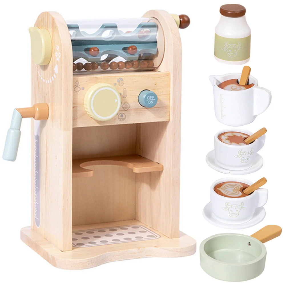 

Деревянная кофемашина, игровой набор, ролевая игра, кухонная кофемашина, игровой набор, игрушка, ролевые игрушки для детей