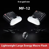Godox MF12 MF12-K2 Macro Flash 2 Light Kit 2.4 GHz Wireless Control Speedlite for DSLR Canon for/Sony/Nikon with Battery 1