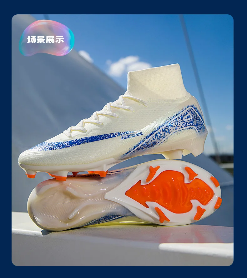 Men Football Boots High Quality Soccer Shoes 2025 New Ultralight FG/TF Soccer Cleats High Top Grass Training Football Boots