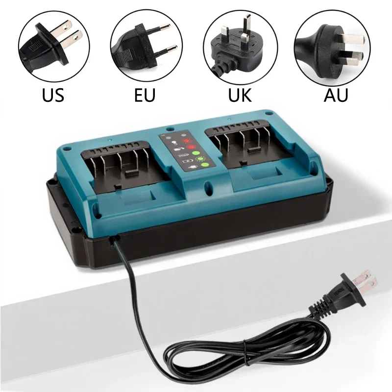 보쉬 듀얼 포트 교체용 충전기 보쉬 18V 20V 리튬이온 배터리 고속 충전기 EU/US/UK/AU 플러그 충전 도구