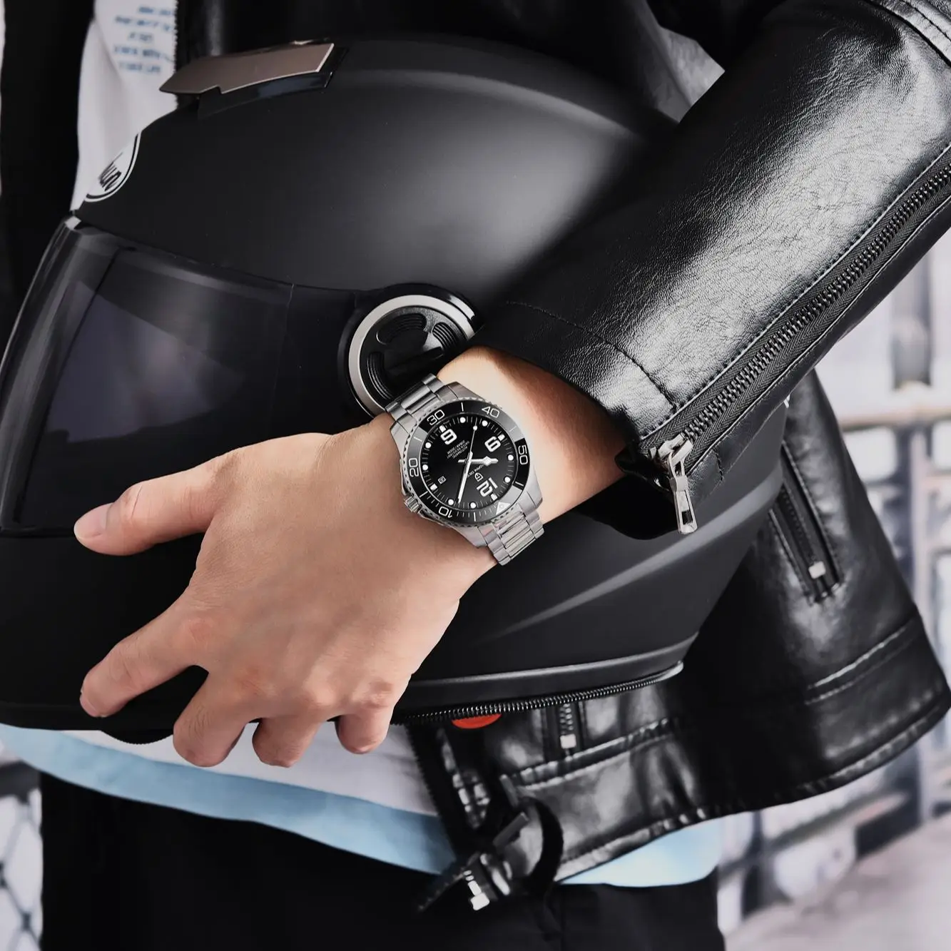PAGANI DESIGN Top Brand Luxury Sapphire Stainless Steel 200M  Waterproof  Men's Automatic Mechanical Wrist Watches Reloj Hombre