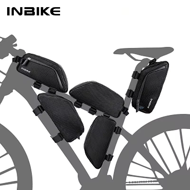 INBIKE Bike Front Bag Waterproof Bicycle Top Tube Bag MTB Cycling Saddle Mountain Road Bike Storage Seat Tube Accessorie bike bag