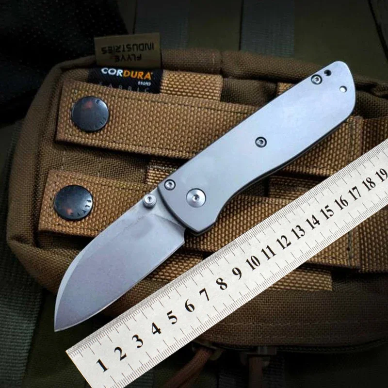 

BM Mini 535 Titanium Handle Real D2 Mark S30v Blade Folding Survival EDC Tool Hunting Utility Outdoor Camping Pocket Knife