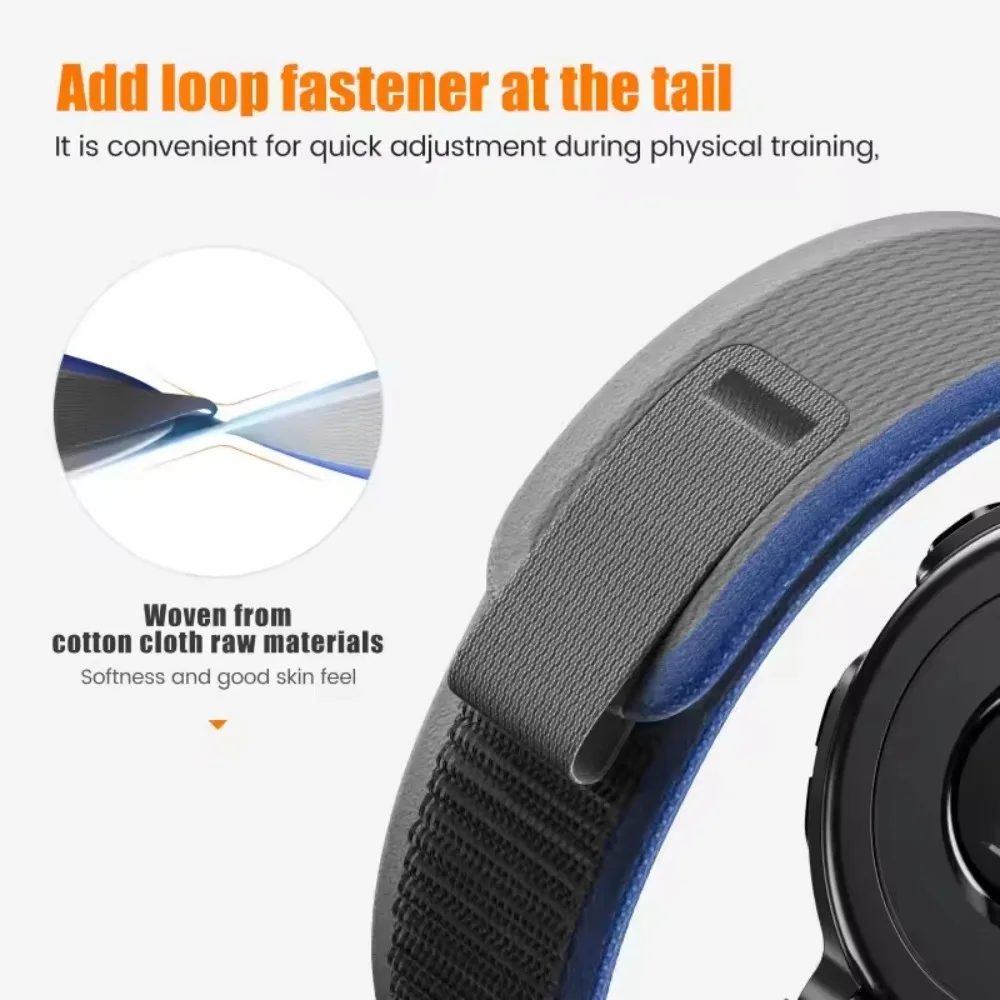 Trail Soft Nylon Loop Strap - 20mm/22mm - Universal Fit Bracelet Replacement