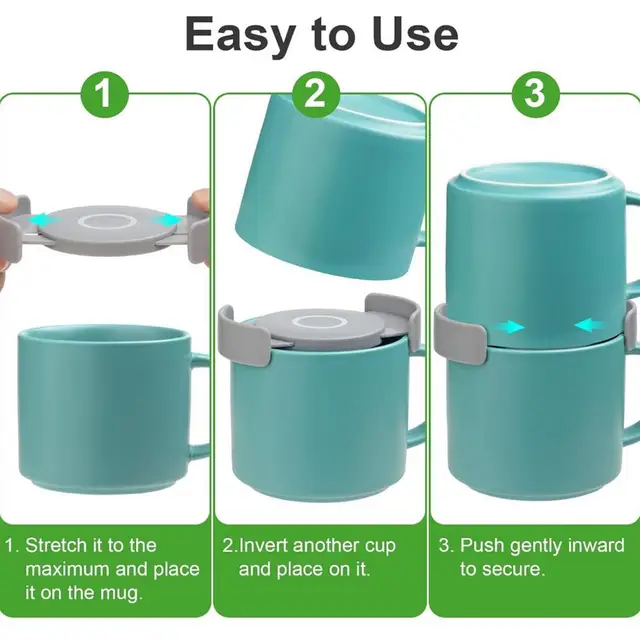 Organizzatore Tazze Da Caffè Impilabile 3 Pezzi - Risparmio Spazio Per Armadi E Cucina - Foto 11