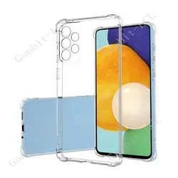 Premium Clear Soft TPU Anti-Fall Phone Case for Galaxy A73 5G (Clear)