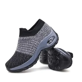 النساء العظام الارتفاع زيادة أحذية رياضية تنوعا داعمة قوس تصميم شبكة أحذية جديدة الإناث في الهواء الطلق أحذية غير رسمية المدربين 6