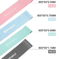 Portable Glute Thigh Elastic Bands Yoga Gym Equipment Elastic Resistance Booty Workout Bands Anti-Slip Squat Expander Bands