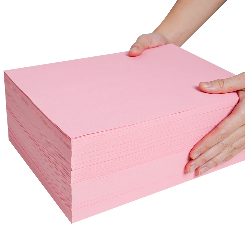 Pink Copy Paper Ppink A4 Paper B5 Printing A5 Color 80G Thickened 140g Gram A3 Color 160G For Handmade Name Brand