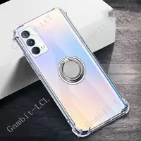 For Realme GT Master Edition 6.43" RMX3363, RMX3360 Back Ring Holder Bracket Phone Case Smartphone TPU Soft Silicone Cover 1