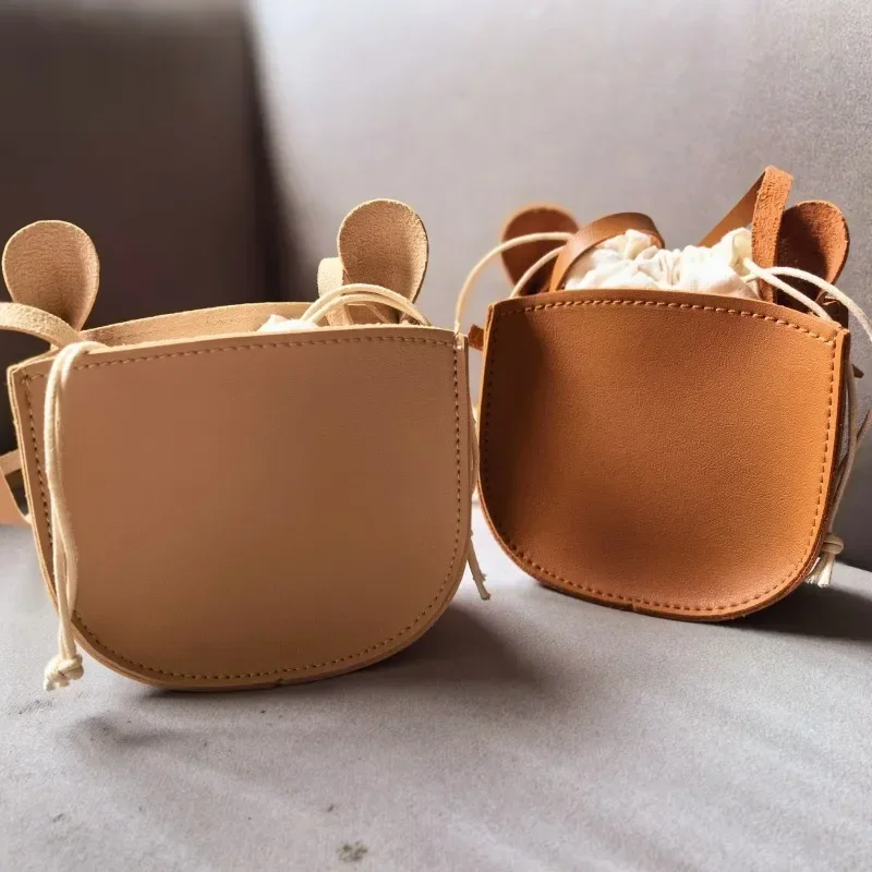 Cartoon Cute Kids Mini Bags for Toddler Girls PU Leather Messenger Bag Crossbody Bag Kawaii Baby Children's Small Handbags Gift 4