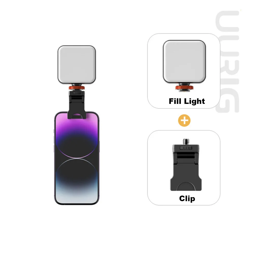 VRIG LED Video Light With Cold Shoe - Portable Rechargeable Camera Fill Light For DSLR, Vlogging