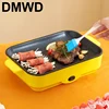 DMWD Multifunctional Electric Baking Pan Portable Smokeless Non-Stick Roaster Household Barbecue Machine BBQ Egg Frying Grill 3