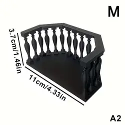 European - Style Miniature Dollhouse Balcony with Railing (A2)