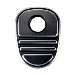 Premium Tri Line Ignition Switch Cover (Black With Chrome)