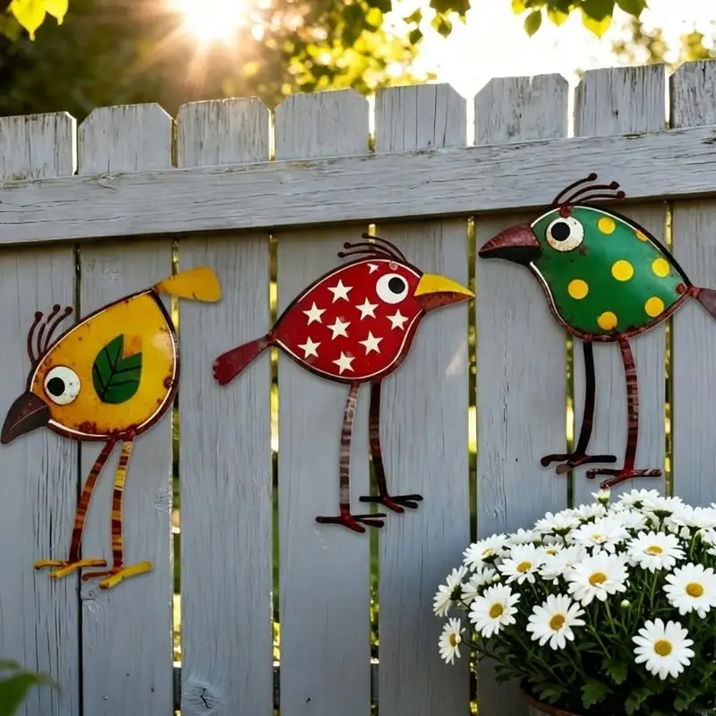 รูปสินค้า Bird Garden Stakes 3 ชิ้น งานศิลปะกลางแจ้ง ตกแต่งสวนสวย