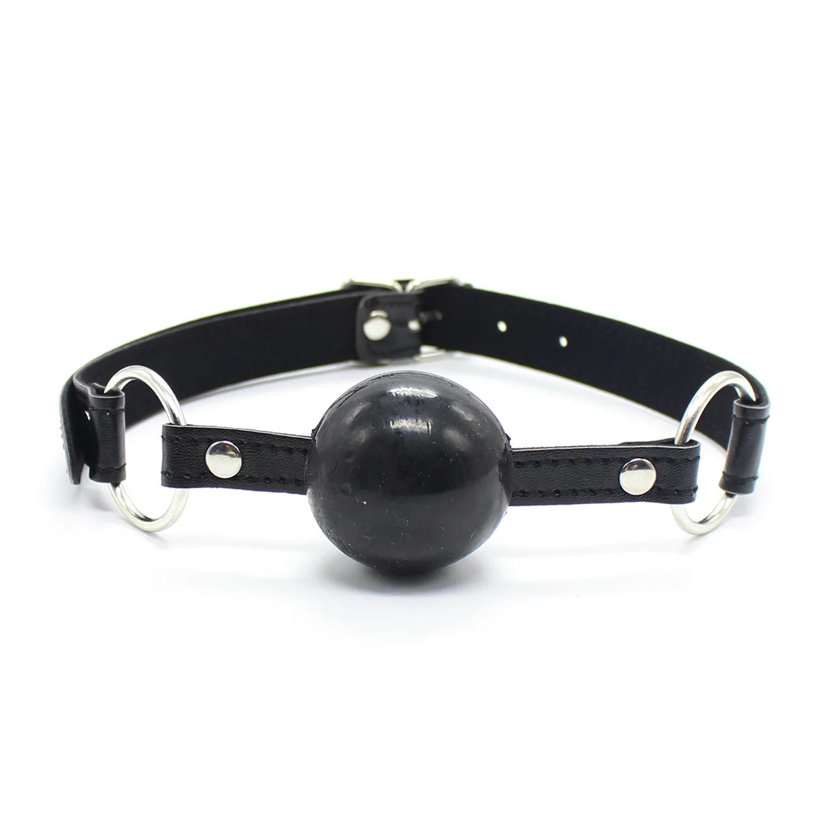 Couples Solid Open Mouth Ball Soft Silicone Gag Flail Adult Games Bondage Fetish Leather Strap Gag Ball Sex To_voghion.com
