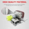 Mini Belt Sander Electric Sanding Polishing Grinding Machine 7 Variable Speed with 10 Sanding Belts for Polishing Wood Acrylic 2