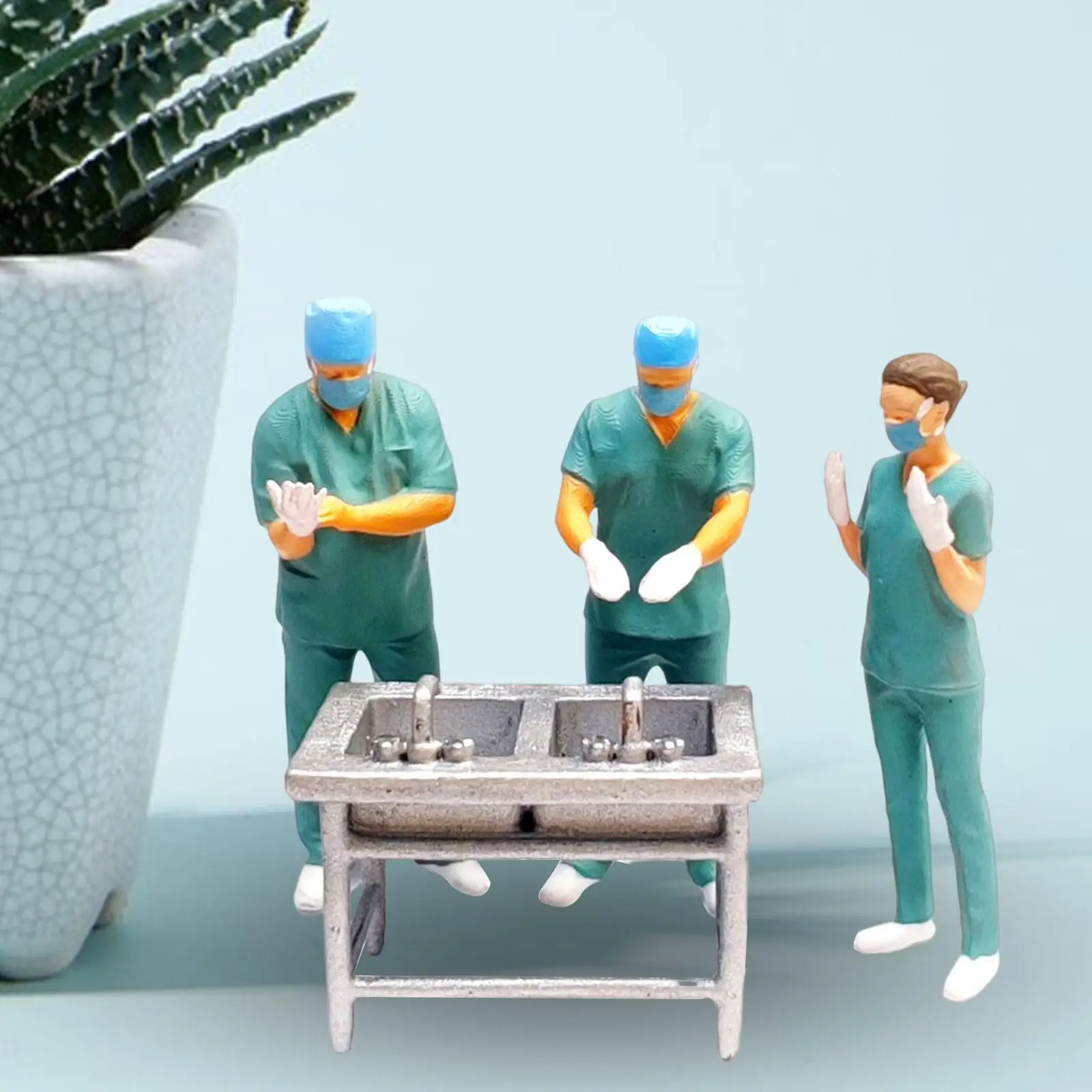

Mini Doctor Miniatures 1/87 Resin Tool Cart Scenery Landscape Layout Miniature Model Figures