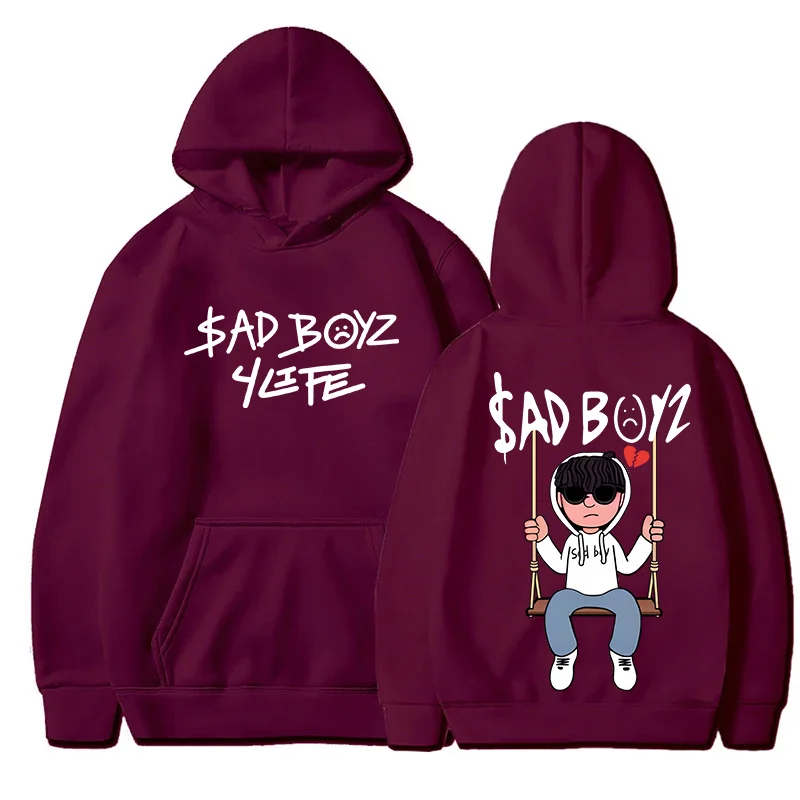 Men's Hoodies Men's Fall Winter Loose Casual Clothing Fashion Long Sleeve Hooded Pullover Sports Hoodie Running Sportswear