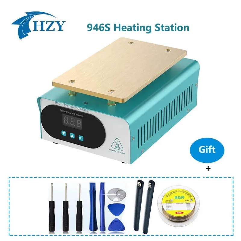 

Heating Station Constant Temperature Heating Plate For Mobile Phone Samsung Frame UYUE 946S Separator Build-In Pompa Vakum Tool