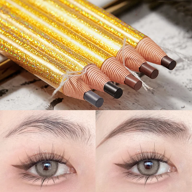 5 Colors Long Lasting Eyebrow Pencil Natural  Black Brown Gray Waterproof Eye Brow Enhancers Pen for Eyes Cosmetics Makeup Tools