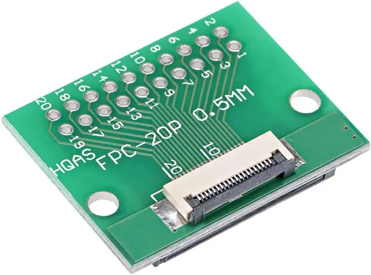 

Keszoox FFC FPC 20 Pin 0.5mm 1mm Pitch to DIP 2.0mm PCB Converter Board Couple Extend Adapter