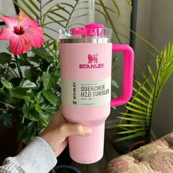Stanley Quencher H2.0 플로우 스테이트 텀블러, 30oz, 40oz 단열 커피 컵, 스테인레스 스틸 여행 머그잔, 진공 단열 컵