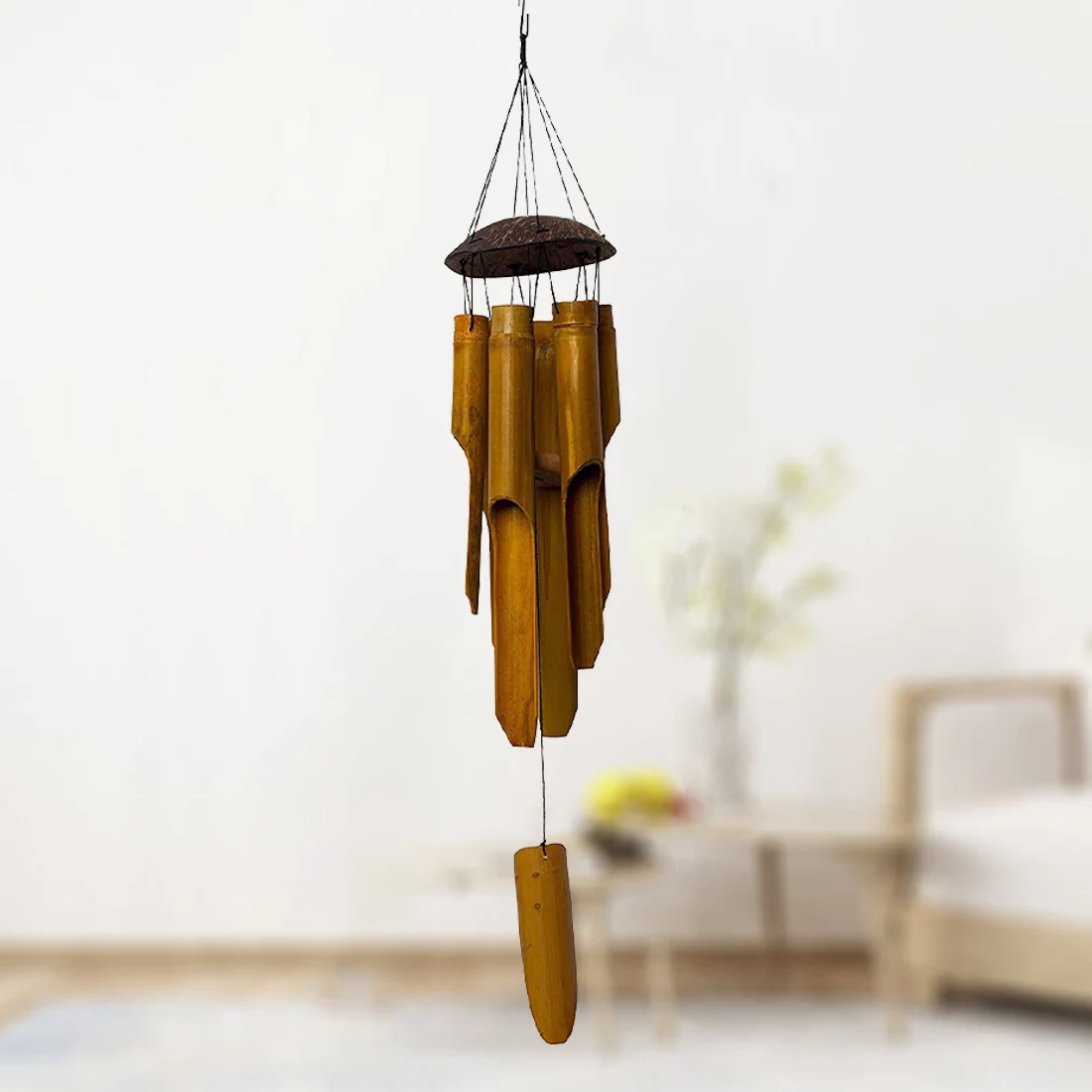 

Natural Handmade Bamboo Tube Wind Chime wind Bell for Outdoor Indoor Home Garden Patio Tree Decor Ornaments