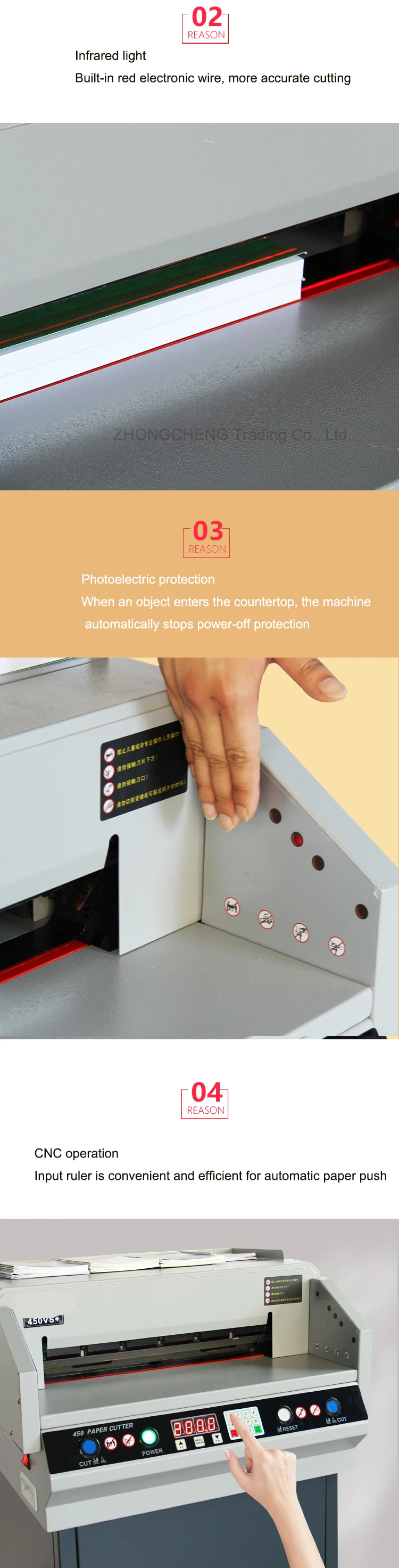 Description Picture 5 of itemCNC Paper Cutter Liding 450VS+ Electric Paper Cutter Paper Trimmer Entry-level Automatic Paper Cutter Automatic Paper Cutter