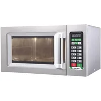 EMW-1000ST Commercial-Grade Microwave Oven, .9 Cubic Feet, Silver 20.12"D x 16.97"W x 12.24"H Capacity 0.9 Cubic Feet 2