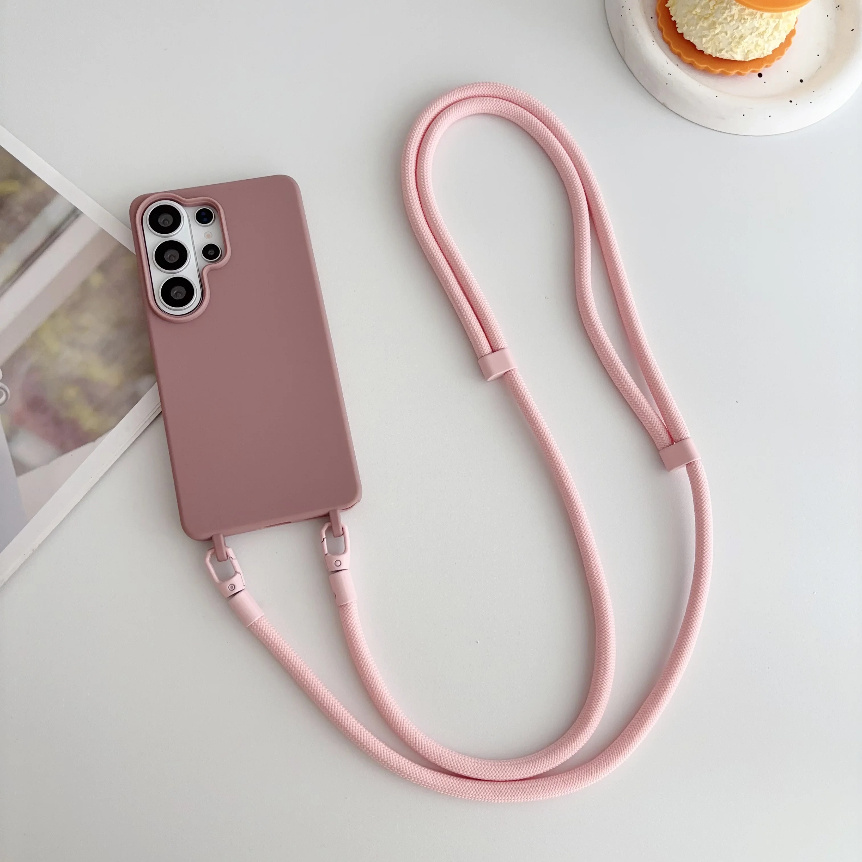 Candy Silicone Cover with Crossbody Strap – Vibrant Protection & Hands-Free Convenience
