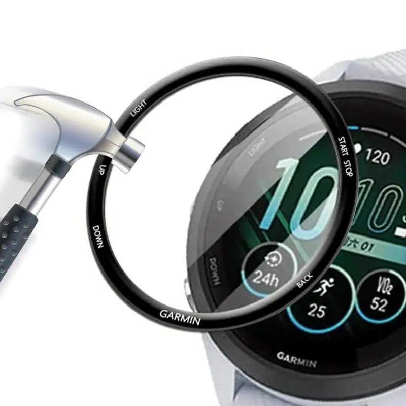 

Full Protective Case For Garmin Forerunners 265 265S Screen Protector Cover Shell +tempered glass Film Accessories