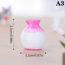 Charming Resin Miniature Vase for Garden and Home Decor (A3)