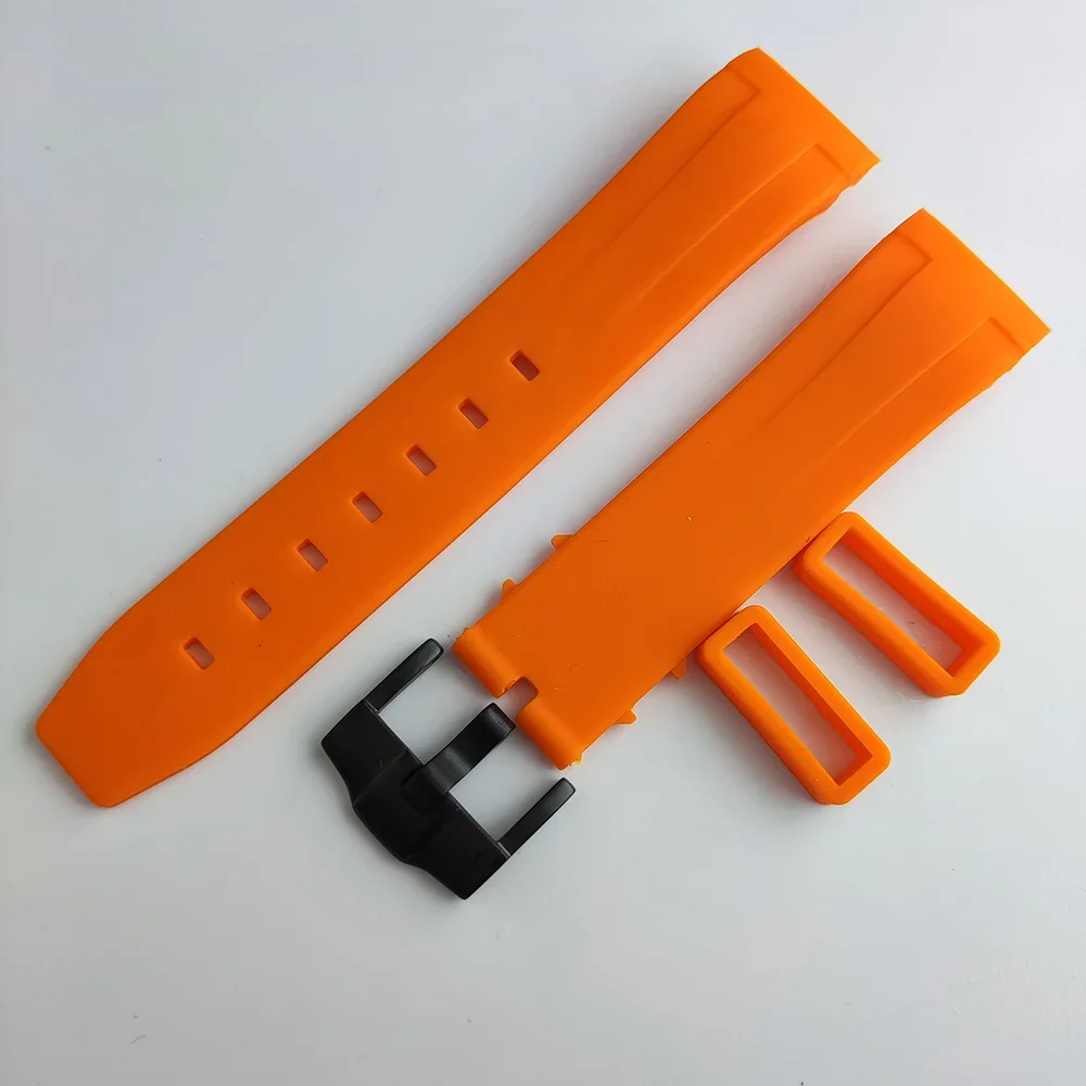 Men's Black Matte Steel Watch Case with Sapphire Glass & 22mm Band