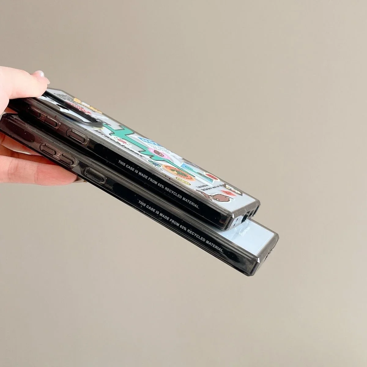 Cute Dinosaur MagSafe Acrylic Black Border Case for Samsung Galaxy S22 Ultra S23 Ultra S24 Ultra Cover Protective Shell