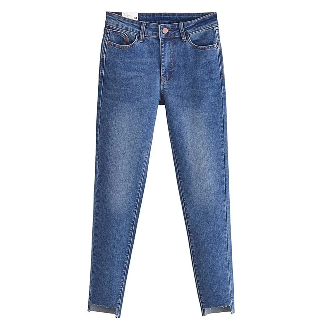 

Dave&Di Street Burrs Skinny England Style High Jeans Women