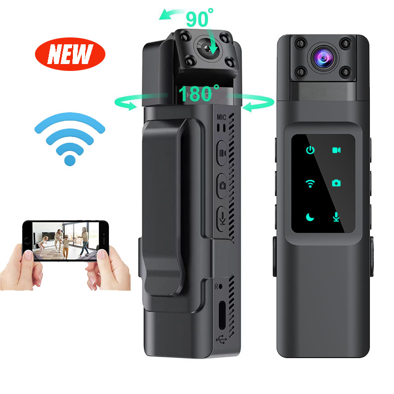 2024 NEW WIth Wifi Hotspot Mini Camera 1080P Portable Digital Video Recorder Body Camera Night Vision DVR Miniature Camcorder