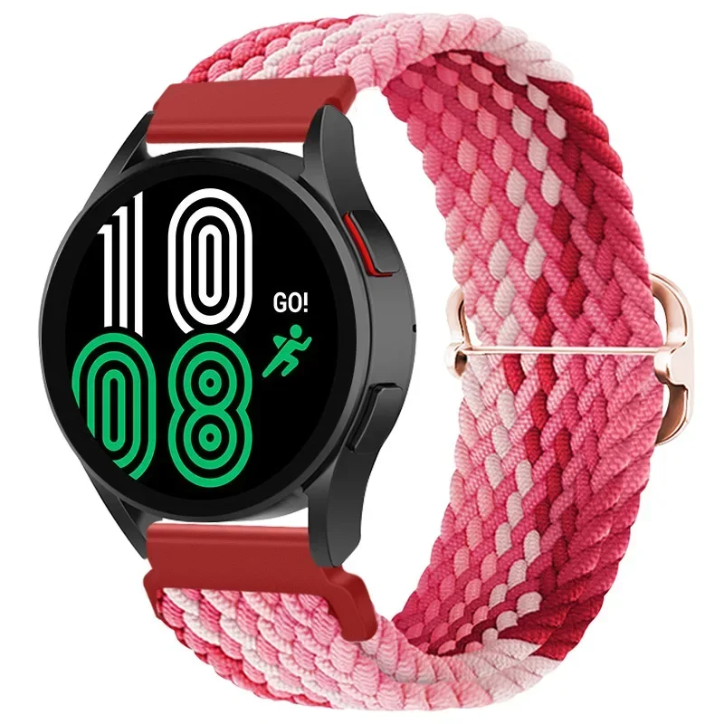 Braided Nylon Elastic Loop Strap, 20mm/22mm, Solo Bracelet Watch Band