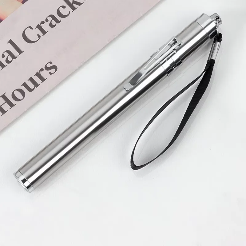 Stainless Steel White Light, Pet Incubation Observation Light, Night Travel Light Source, Easy to Carry, Replaceable Battery