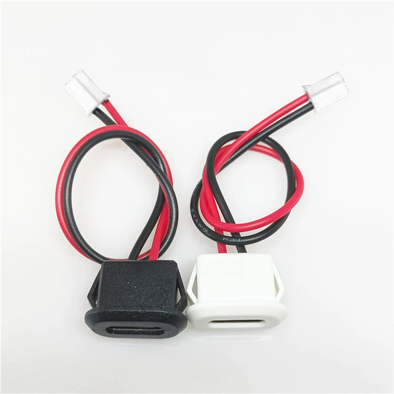 2핀 USB-C 타입 방수 USB 커넥터 직접 압축형 여성 소켓 충전 인터페이스